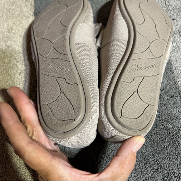 Skechers Cleo Point Feel Good Washable Knit Flats Memory Foam Womens 8.5 Taupe - Picture 11 of 13